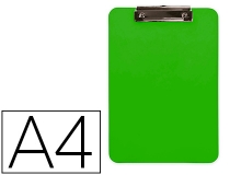 Portanotas Q-connect plastico Din A4 verde