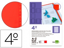 Separador Liderpapel plastico alfabetico a-z cuarto  SP04