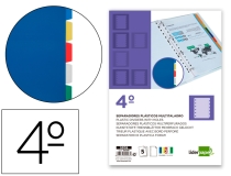 Separador Liderpapel plastico juego de 5  SP05