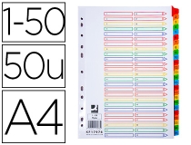 Separador numerico Q-connect carton