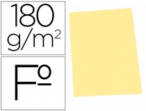 Subcarpeta cartulina Gio folio amarillo pastel