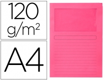 Subcarpeta cartulina Q-connect Din A4 rosa