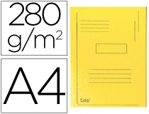 Subcarpeta cartulina reciclada Exacompta A4 amarillo