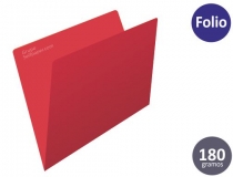 Subcarpeta Liderpapel folio rojo intenso 180g  SC08