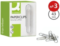 Clips niquelados Q-connect n3