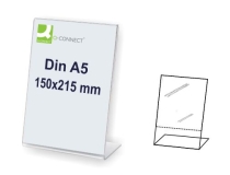 EXPOSITOR SOBREMESA Q-CONNECT METACRILATO TAMAÑO A4 REF.5753