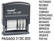 Formulario trodat con fechador