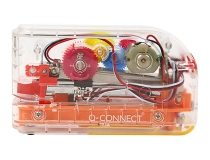 Grapadora electrica Q-connect plastico transparente mecanismo