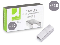 Grapas Q-connect n10 galvanizadas