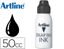 Tinta tampon Artline negra bote 50