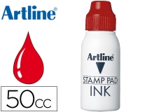 Tinta tampon Artline roja bote 50