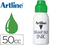 Tinta tampon Artline verde bote