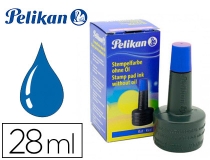 Tinta tampon Pelikan azul bote 