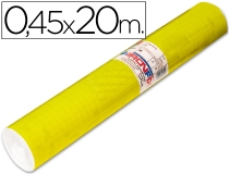 Rollo adhesivo Aironfix unicolor amarillo 