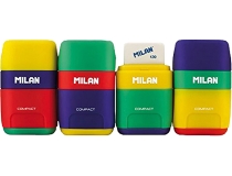 Sacapuntas Milan plastico 2 usos