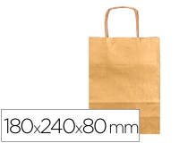 Bolsa papel Q-connect kraft oro xs