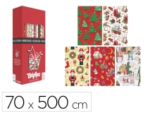 Papel de regalo Basika navidad rollo