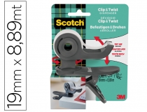 Portarrollo Scotch clip & twist incluye