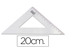 Escuadra Liderpapel 20 cm plastico