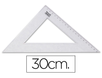 Escuadra Liderpapel 30 cm plastico