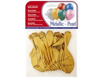 Globo 100% latex biodegradable metalizado oro