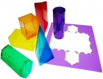 Juego plantillas 3d Henbea plastico 