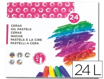 Lapices cera blanda Liderpapel caja de  BD03