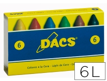 Lapices cera Dacs caja de 6