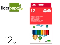 Lapices de colores Liderpapel jumbo con  LC02