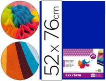 Papel seda Liderpapel azul 52x76