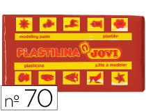 Plastilina Jovi 70 marron unidad tamao