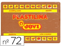 Plastilina Jovi 72 marron unidad tamao