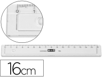 Regla m+r 16 cm plastico