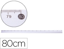 Regla Q-connect de metal aluminio 80