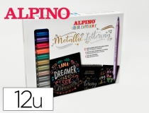 Rotulador Alpino metallic lettering doble punta