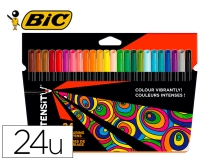 Rotulador Bic intensity estuche de 24