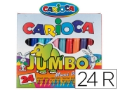 Rotulador Carioca jumbo c 24 colores