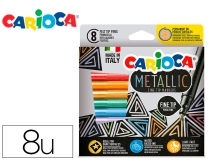 Rotulador Carioca metallic punta fina caja