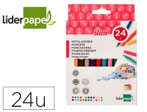 Rotulador Liderpapel slim caja de 24  RT07