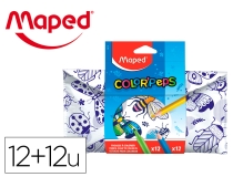 Set para colorear Maped 12 rotuladores