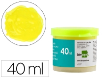 Tempera Liderpapel escolar 40 ml amarillo  TP57