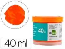 Tempera Liderpapel escolar 40 ml naranja  TP64