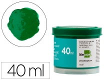 Tempera Liderpapel escolar 40 ml verde  TP68