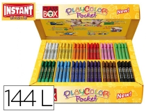 Tempera Solida en Barra Playcolor Pocket Escolar Caja de 12