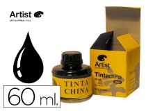 Tinta china Artist negra bote 