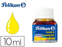 Tinta china Pelikan amarillo bote de