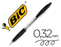 Boligrafo Bic atlantis negro retractil