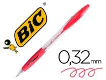 Boligrafo Bic atlantis rojo retractil tinta