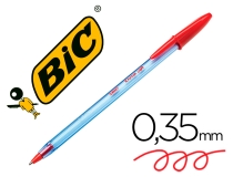 Boligrafo Bic cristal soft rojo punta