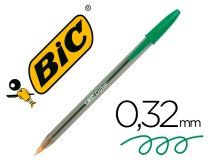 Boligrafo Bic cristal original tinta verde